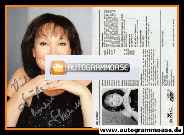 Autogramm Volksmusik | Gaby ALBRECHT | 2002 "Ein Feuerwerk der Gefühle" (BMG Ariola)