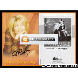 Autogramm Schlager | Gaby BAGINSKY | 2001 "Tagträume" (DA Music)