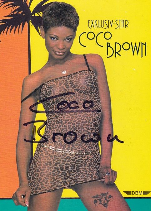 Autogramm Erotik | COCO BROWN | 2000er (Portrait Color) DBM