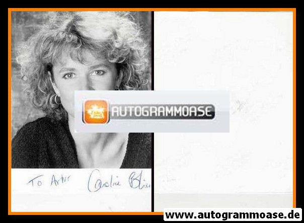 Autogramm Film (UK) | Caroline BLISS | 1980er Foto (Portrait SW)