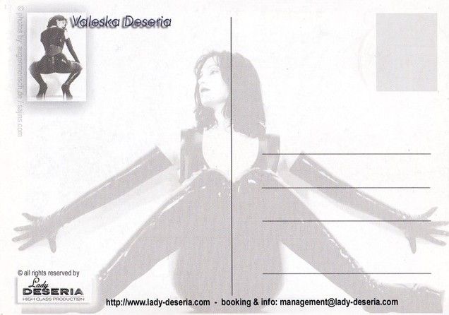 Autogramm Erotik | VALESKA DESERIA | 2000er (Portrait Color) Website