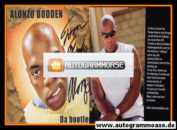 Autogramm Film (USA) | Alonzo BODDEN | 2000er "Da Bootleg" (Portrait Color)