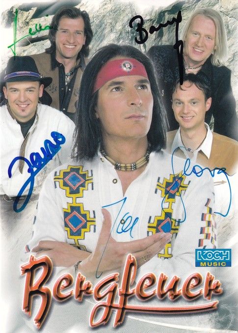 Autogramme Schlager | BERGFEUER | 2002 "Der Falke" (Koch)