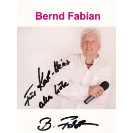 Autogramm Schlager | Bernd FABIAN | 2000er (Portrait Color) Buchung