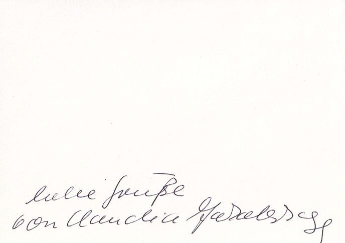 Autogramm Schauspieler | Claudia JAKOBSHAGEN | 2010er (Portrait SW)