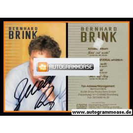 Autogramm Schlager | Bernhard BRINK | 2002 "Jetzt Erst Recht!" (Portrait Color Koch)