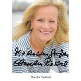 Autogramm Schauspieler | Claudia RIESCHEL | 2000er (Portrait Color) Leidig