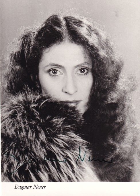 Autogramm Schauspieler | Dagmar NEUER | 1980er (Portrait SW)