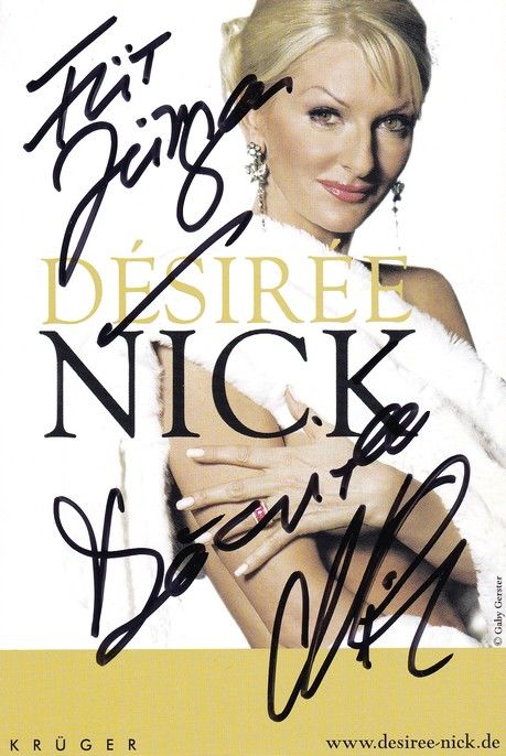 Autogramm Kabarett | Desiree NICK | 2010er (Portrait Color) Krüger 2