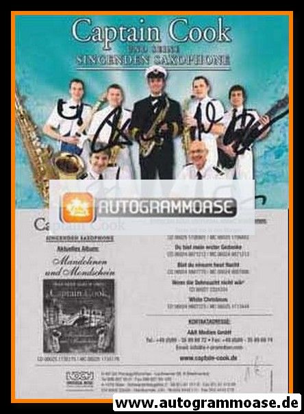 Autogramme Schlager | CAPTAIN COOK | 2007 "Mandolinen und Mondschein" (Gruppenbild Color Koch)