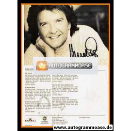 Autogramm Schlager | Bernd CLÜVER | 2001 "Geh´ Mit Mir" (Portrait SW BMG)