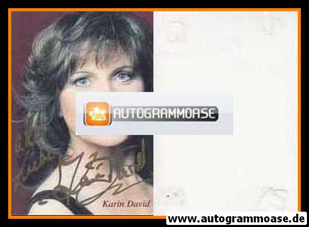 Autogramm Schauspieler | Karin DAVID | 1980er (Portrait Color) 