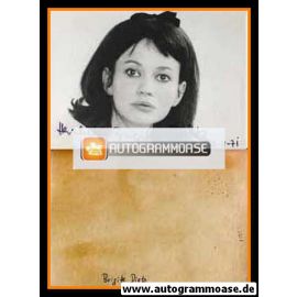 Autogramm Schauspieler | Brigitte DIETZ | 1970er (Portrait SW Querformat)