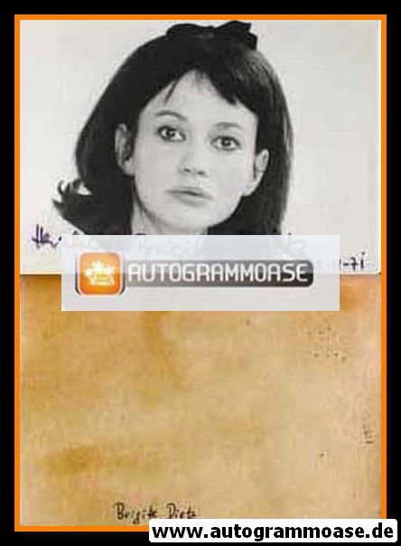 Autogramm Schauspieler | Brigitte DIETZ | 1970er (Portrait SW Querformat)