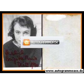 Autogramm Schauspieler | Brigitte DIETZ | 1970er (Portrait SW Hochformat)