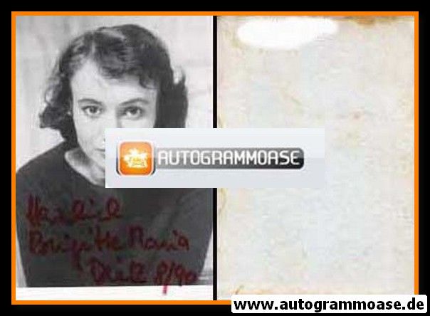 Autogramm Schauspieler | Brigitte DIETZ | 1970er (Portrait SW Hochformat)