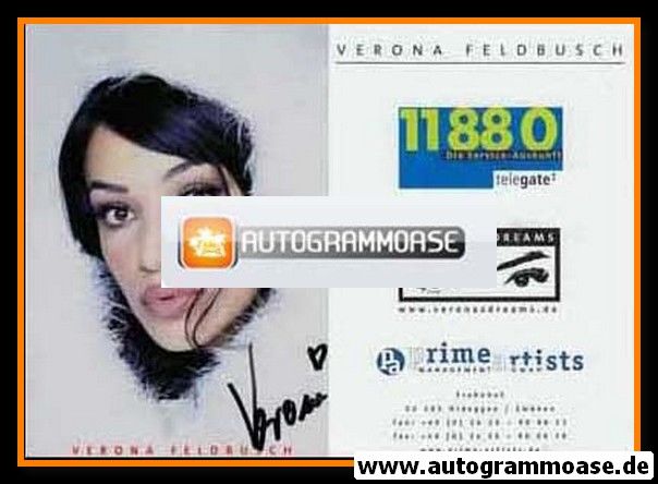 Autogramm Celebrity | Verona POOTH | 2000er (11880) 1