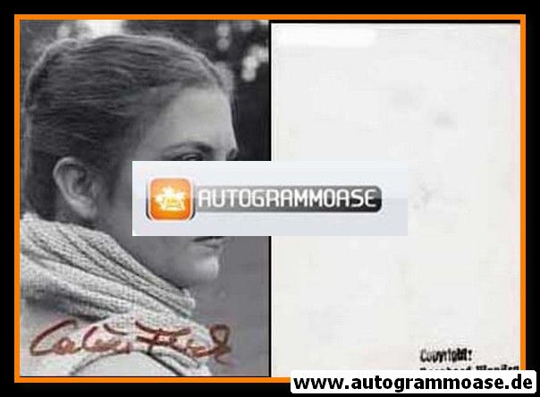 Autogramm Theater | Catrin FLICK | 1990er (Portrait SW Foto)