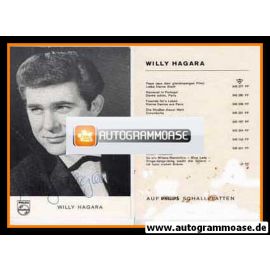 Autogramm Schlager | Willy HAGARA | 1960er (Portrait SW) Philips