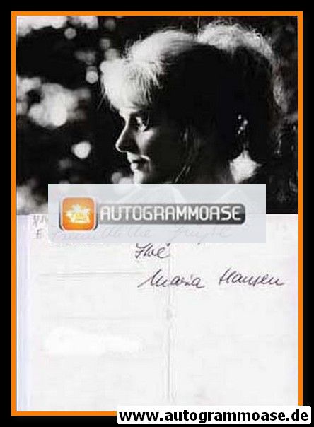 Autogramm Schauspieler | Maria PERSCHY (Maria Hansen) | 1980er (Portrait SW)