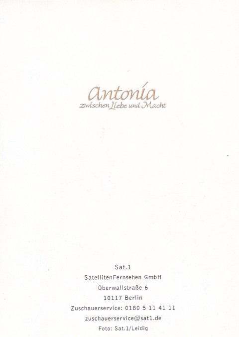 Autogramm TV | SAT1 | Alexandra KAMP | 2000er "Antonia" Leidig