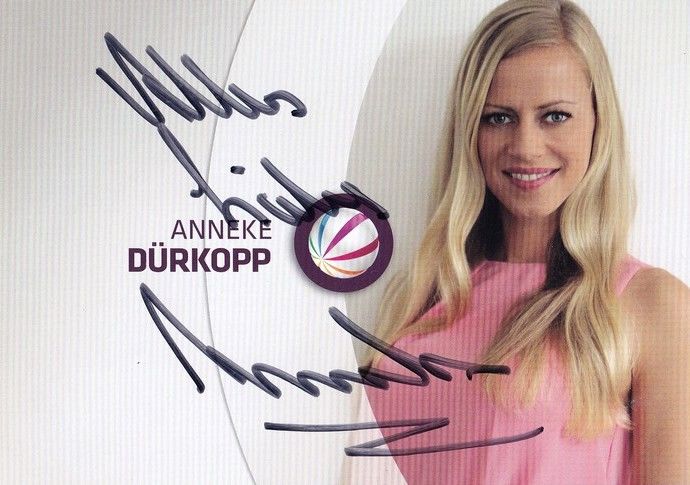 Autogramm TV | SAT1 | Anneke DÜRKOPP | 2010er (Portrait Color) Reinkens
