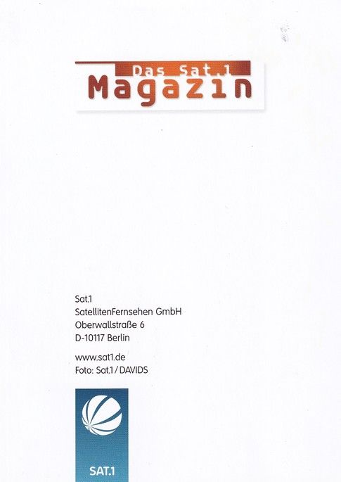 Autogramm TV | SAT1 | Annika KIPP | 2000er "Magazin" Davids