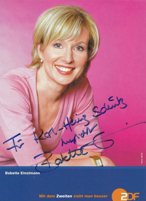 Autogramm TV | ZDF | Babette EINSTMANN | 2010er (Portrait Color) Sauerbrei
