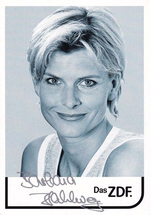 Autogramm TV | ZDF | Barbara HAHLWEG | 2010er (Portrait SW) Sauerbrei