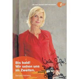 Autogramm TV | ZDF | Barbara HAHLWEG | 2010er (Portrait Color) Rossival