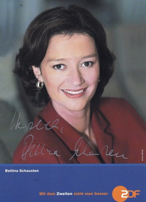 Autogramm TV | ZDF | Bettina SCHAUSTEN | 2010er (Portrait Color) Sauerbrei