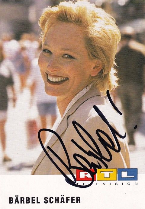 Autogramm TV | RTL | Bärbel SCHÄFER | 1990er (Portrait Color) Roloff