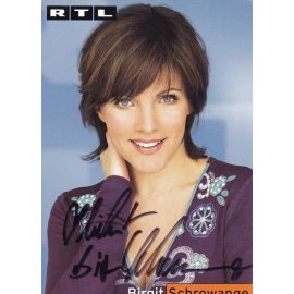 Autogramm TV | RTL | Birgit SCHROWANGE | 2010er (Portrait Color) Pick 1
