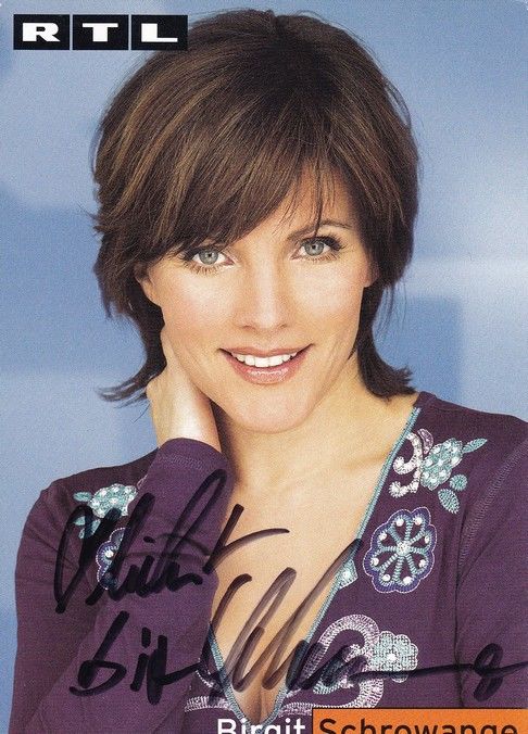Autogramm TV | RTL | Birgit SCHROWANGE | 2010er (Portrait Color) Pick 1