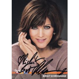Autogramm TV | RTL | Birgit SCHROWANGE | 2010er (Portrait Color) Pick 2