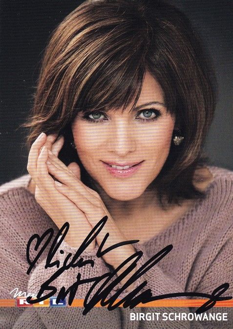 Autogramm TV | RTL | Birgit SCHROWANGE | 2010er (Portrait Color) Pick 2
