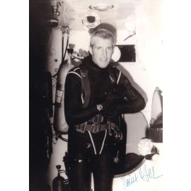 Autogramm Tauchen | XXX Heinz Leger | 1970er Foto (Portrait SW XL)