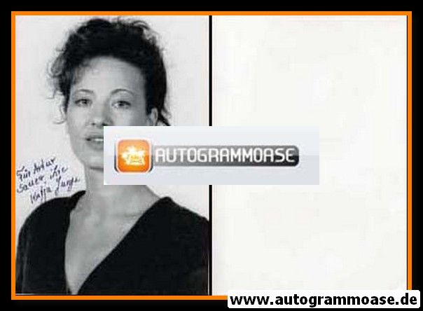 Autogramm Schauspieler | Katja JUNGE | 1980er Foto (Portrait SW)