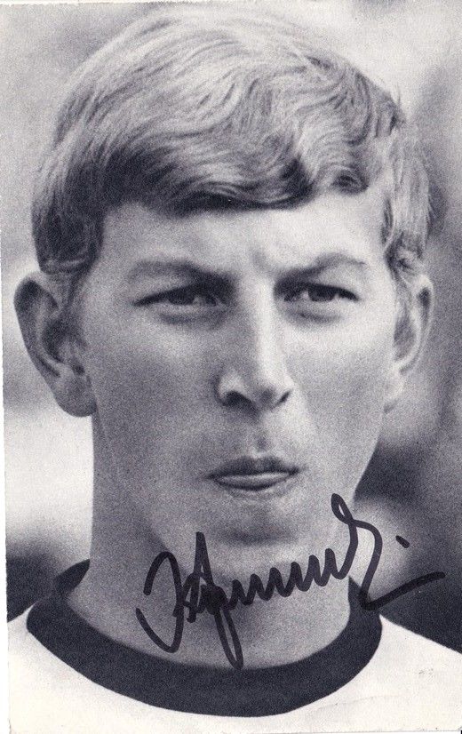 Autogramm Fussball | DFB | 1966 WM | Jürgen GRABOWSKI (Portrait SW XL) Finale