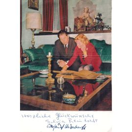 Autogramm Regisseur | Gottfried REINHARDT | 1970er (Portrait Color) Ehefrau