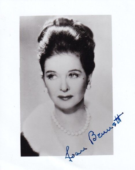 Autogramm Film (USA) | Joan BENNETT | 1950er Foto (Portrait SW)