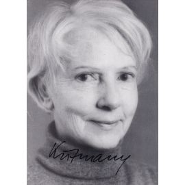 Autogramm Schauspieler | Elfriede KUZMANY | 1990er (Portrait SW)