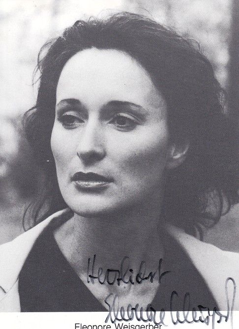 Autogramm Schauspieler | Eleonore WEISGERBER | 1980er (Portrait SW) 2