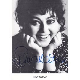 Autogramm Schauspieler | Elma KARLOWA | 1970er (Portrait SW) 2