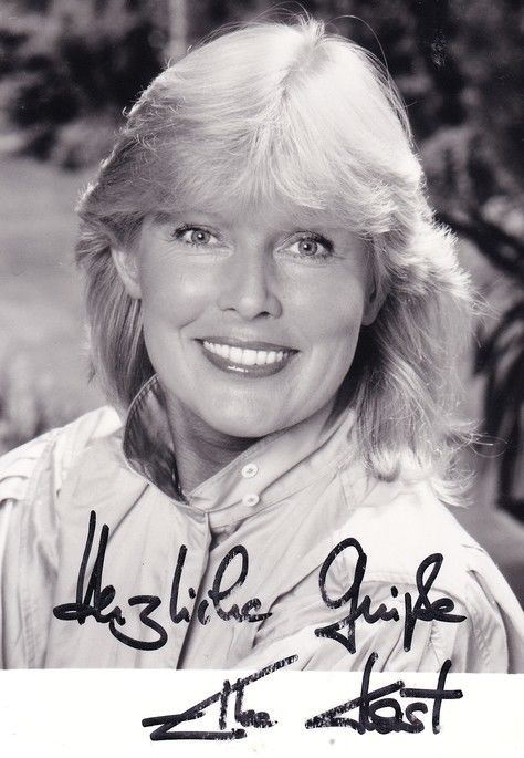 Autogramm TV | ZDF | Elke KAST | 1980er Foto (Portrait SW)