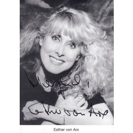 Autogramm Schauspieler | Esther VON ARX | 1980er (Portrait SW)