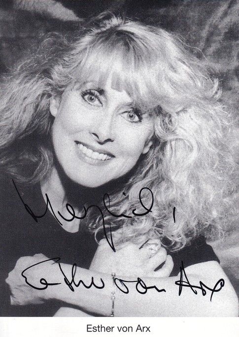 Autogramm Schauspieler | Esther VON ARX | 1980er (Portrait SW)