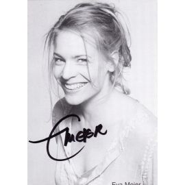 Autogramm Schauspieler | Eva MEIER | 2000er (Portrait SW)