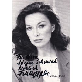 Autogramm Schauspieler | Evelyn OPELA | 1990er (Portrait SW) 2