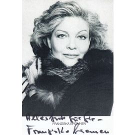 Autogramm Schauspieler | Franziska BRONNEN | 1990er (Portrait SW)